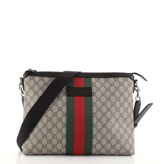 Gucci Web Messenger Bag GG Coated Canvas Large