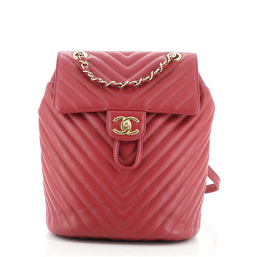 Chanel Urban Spirit Backpack Chevron Lambskin Small