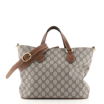 Gucci Convertible Soft Tote GG Coated Canvas Small