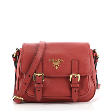 Prada Buckle Messenger Bag Vitello Daino Mini