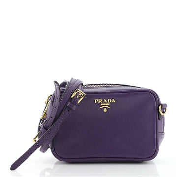 Prada Zip Crossbody Bag Saffiano Leather Mini