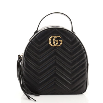 Gucci GG Marmont Backpack Matelasse Leather Small