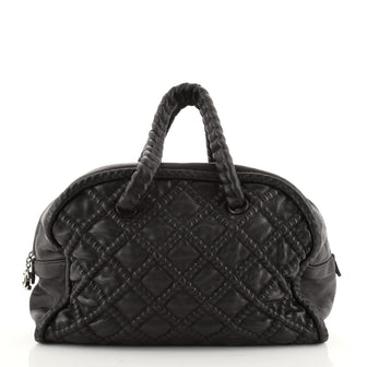 Chanel Hidden Chain Bowler Quilted Lambskin Large