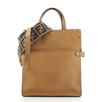 Fendi Flip Tote Leather with Suede Small