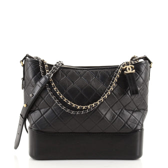Chanel Gabrielle Hobo Quilted Aged Calfskin Large