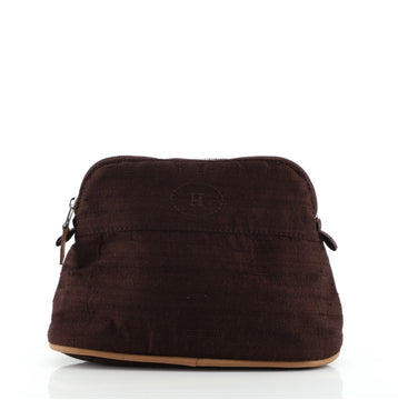 Hermes Bolide Travel Pouch Textured Silk Mini