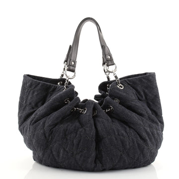 Chanel Cabas Tote Quilted Denim Medium