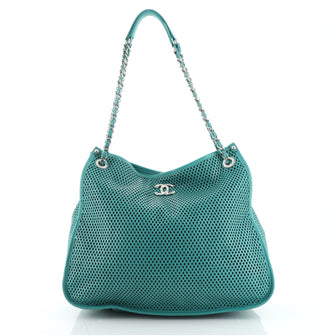 Chanel Up In The Air Tote Perforated Leather