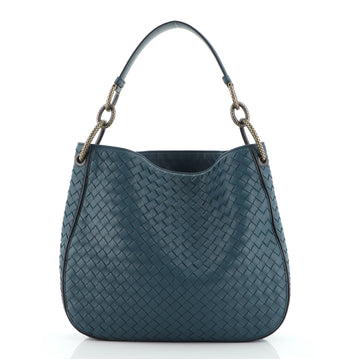 Bottega Veneta Loop Shoulder Bag Intrecciato Nappa Medium