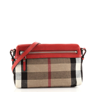 Burberry Farley Crossbody Bag House Check Canvas