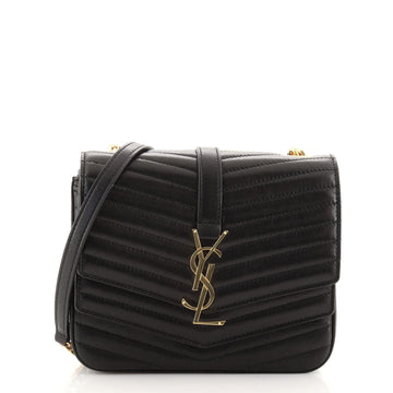 Saint Laurent Sulpice Flap Bag Matelasse Chevron Leather Small