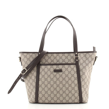 Gucci Front Pocket Convertible Tote GG Coated Canvas Medium