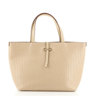 Salvatore Ferragamo Bice Tote Woven Leather Small