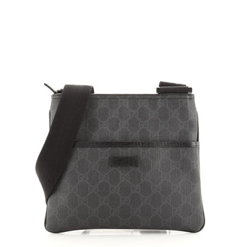 Gucci Flat Messenger Bag GG Coated Canvas Small