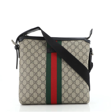 Gucci Web Messenger Bag GG Coated Canvas Medium