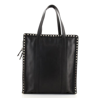 Valentino Rockstud Shopping Tote Leather Tall