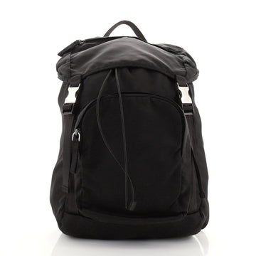 Prada Double Buckle Backpack Tessuto