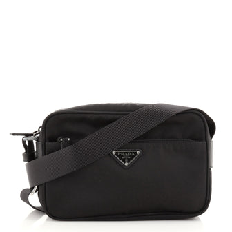 Prada Front Pocket Messenger Bag Tessuto Small