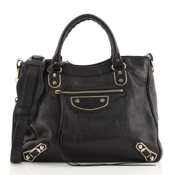 Balenciaga Velo Classic Metallic Edge Bag Leather