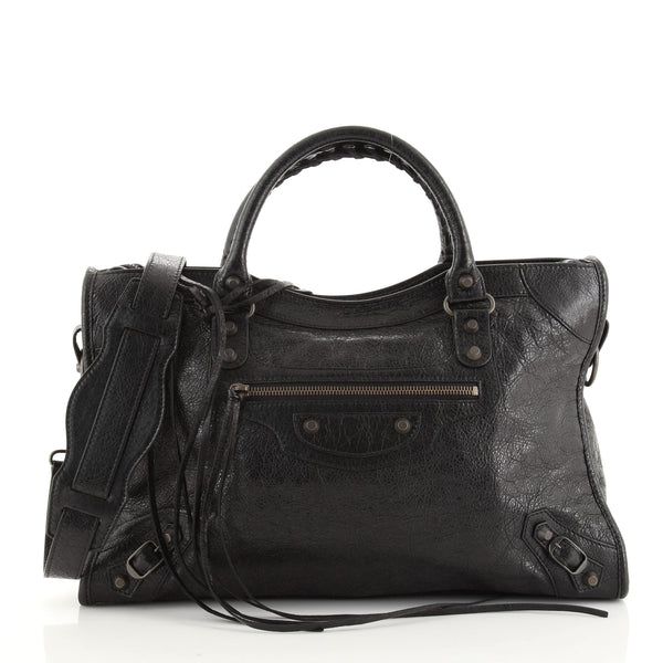 BALENCIAGAバッグ Balenciaga City Classic Studs Bag Leather Medium Black 8111988