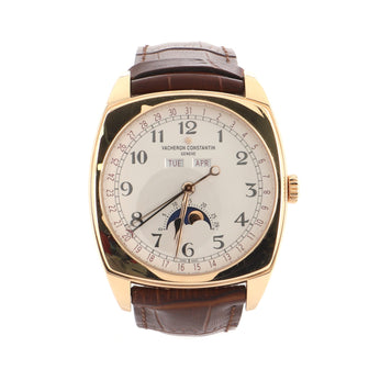 Vacheron Constantin Harmony Complete Calendar Automatic Watch Rose Gold and Alligator 40