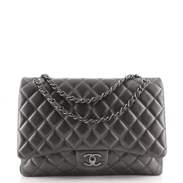 Chanel Classic Double Flap Bag Quilted Lambskin Maxi