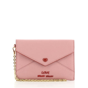 Miu Miu Madras Forever Envelope Chain Pouch Leather
