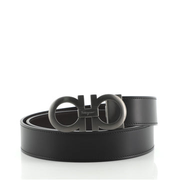 Salvatore Ferragamo Gancini Belt Leather Wide