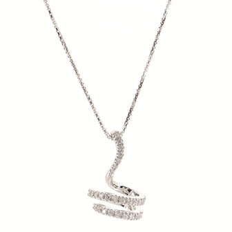 Damiani Eden Pendant Necklace 18K White Gold and Diamonds