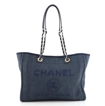 Chanel Deauville Tote Mixed Fibers Small