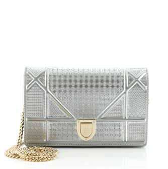 Christian Dior Diorama Flap Bag Cannage Embossed Calfskin Mini