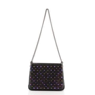 Christian Louboutin Triloubi Chain Bag Spiked Leather Small