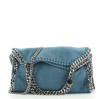Stella McCartney Falabella Fold Over Crossbody Bag Shaggy Deer Mini