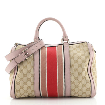 Gucci Vintage Web Boston Bag GG Canvas Medium