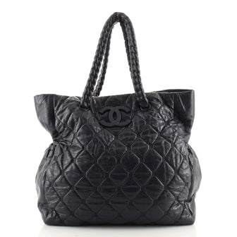 Chanel Hidden Chain Tote Quilted Lambskin