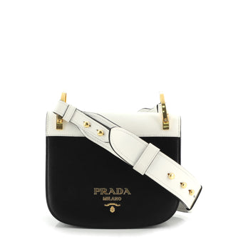 Prada Pionniere Saddle Crossbody Bag City Calfskin Small