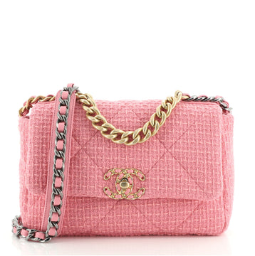 Chanel 19 Flap Bag Quilted Tweed Medium
