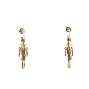 Chanel Vintage Madame Coco Chanel Dangling Earring Earrings Metal