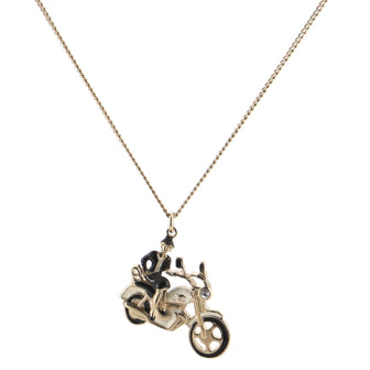 Chanel Coco Rider Pendant Necklace Metal