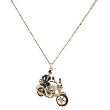 Chanel Coco Rider Pendant Necklace Metal