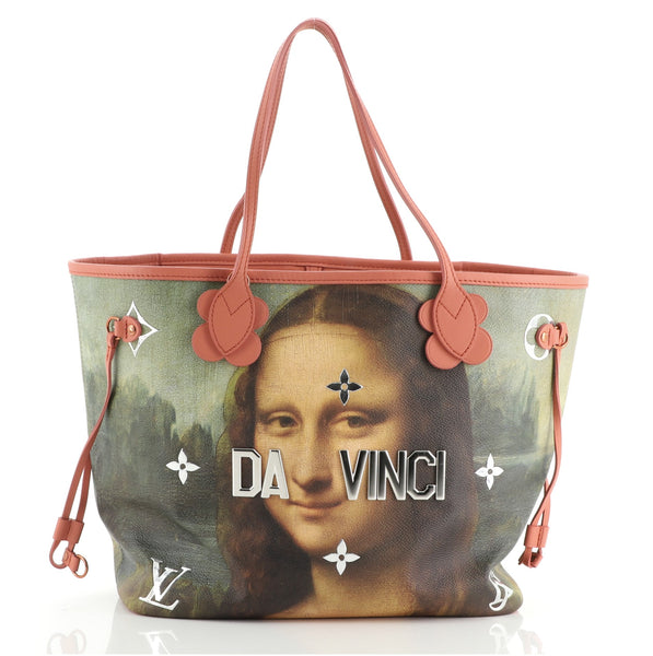 Louis Vuitton Neverfull NM Tote Limited Edition Jeff Koons Da Vinci Print  Canvas MM - ShopStyle