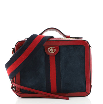 Gucci Ophidia Handle Shoulder Bag Suede Small