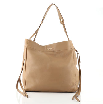 Prada Tie Knot Hobo Vitello Daino Medium