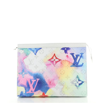Louis Vuitton Pochette Voyage Limited Edition Monogram Watercolor Canvas MM
