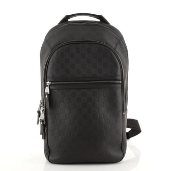 Louis Vuitton Michael NM Backpack Damier Infini Magma in Leather with  Silver-tone - US