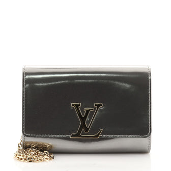 Louis Vuitton Chain Louise Clutch Patent PM