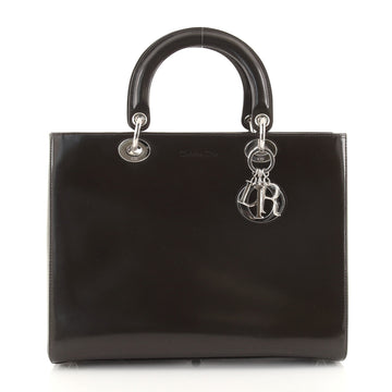 Christian Dior Vintage Lady Dior Bag Leather Large