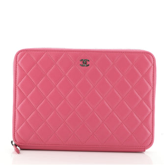 Chanel Travel Organizer Wallet Quilted Lambskin