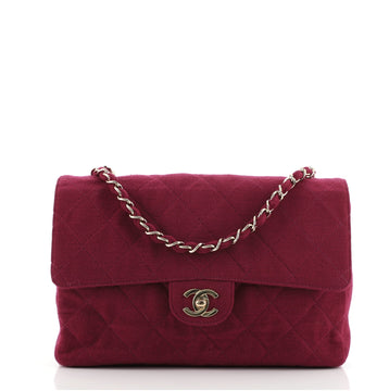 Chanel Vintage Classic Single Flap Bag Quilted Jersey Medium