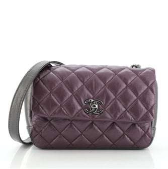 Chanel Lady Pearly Flap Bag Quilted Calfskin Mini